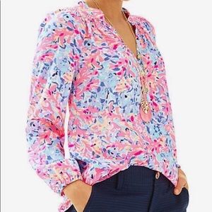 Lilly Pulitzer Elsa Silk Top